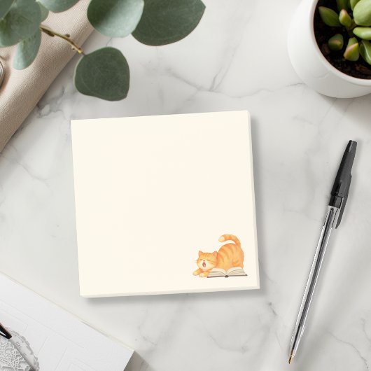 Post-it® Chat roux livresque minimal