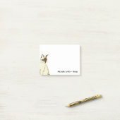 Post-it® Chat siamois (Sur un bureau)