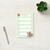 Post-it® Chat tigré et roses (Bureau)