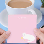 Post-it® Chat vilain avec fil rose