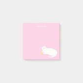 Post-it® Chat vilain avec fil rose (Devant)