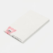 Post-it® Chat Whimsical Quirky Glittery-Bonjour Gorgeek (Incliné)
