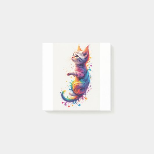 Post-it® Chaton Abstrait Fractal (Devant)