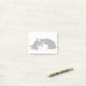 Post-it® Chaton dormant (Sur un bureau)