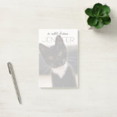 Post-it® Chaton noir et blanc mignon de smoking (Bureau)