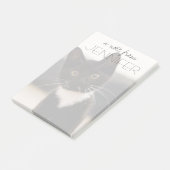 Post-it® Chaton noir et blanc mignon de smoking (Incliné)