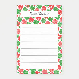 Post-it® Chatouillants de Noël mignons Bloc-notes XMas