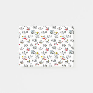 Post-it® Chats amusants, lait et magie.