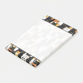 Post-it® Chats blancs oranges noirs (Incliné)