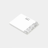 Post-it® Chats Illustration noir et blanc Personnalisée (Incliné)