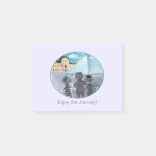 Post-it® Chats Louvre Paris - Profitez Notes 4" x 3"