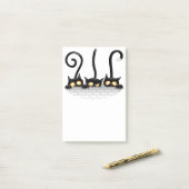 Post-it® Chats Naughty, Playful et drôle de personnages (Sur un bureau)