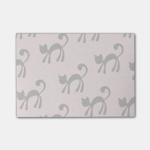 Post-it® Chats noirs Artsy sur le rose