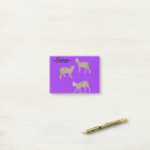 Post-it® Chats Serval (Sur un bureau)