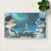 Post-it® Chats Tour Eiffel - Notes de Nuit 10" x 6"  (Bureau)
