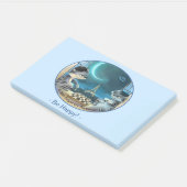 Post-it® Chats Tour Eiffel - Nuit Notes Bonheur 10" x 6" (Incliné)