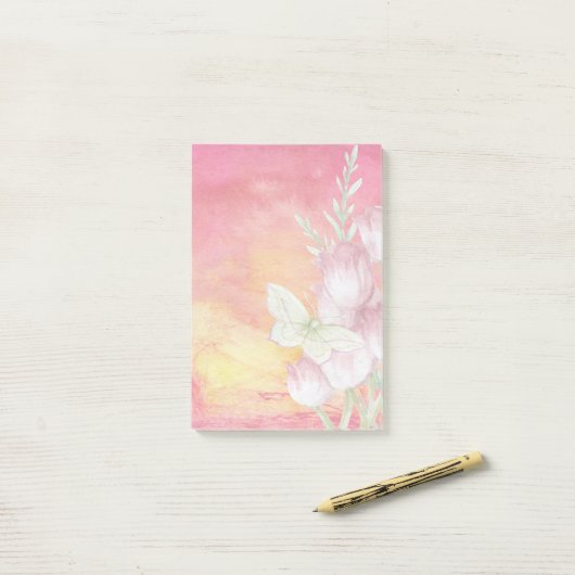 Post-it® Chaud Springtime Post Il note (Sur un bureau)