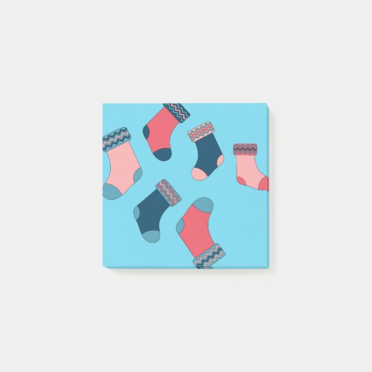 Post-it® Chaussettes pour Noël Stocker sur Arrière - plan b (Devant)