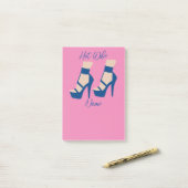 Post-it® Chaussure à talon élevé Thunder_Cove (Sur un bureau)