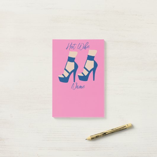 Post-it® Chaussure à talon élevé Thunder_Cove (Sur un bureau)