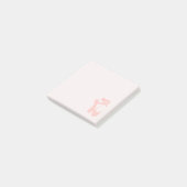 Post-it® Chaussure de ballet rose danseur de ballet (Incliné)