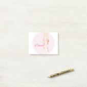 Post-it® Chaussures de ballet de danse (Sur un bureau)