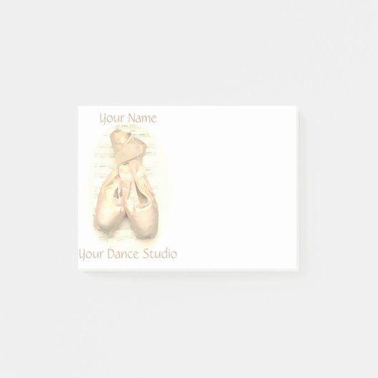 Post-it® Chaussures de Pointe de ballet peintes (Devant)