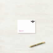 Post-it® Chauve-souris d'Halloween (Sur un bureau)
