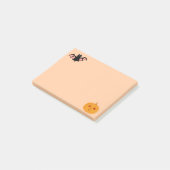 Post-it® Chauve-souris d'Halloween et Citrouille (Incliné)