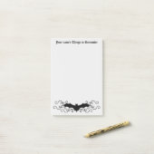 Post-it® Chauve-souris gothique victorienne (Sur un bureau)