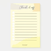 Post-it® Check it off Notepad (Devant)