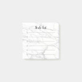 Post-it® Checkboxes en pierre de marbre chics rayés pour (Devant)