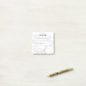 Post-it® Checkboxes en pierre de marbre chics rayés pour (Sur un bureau)