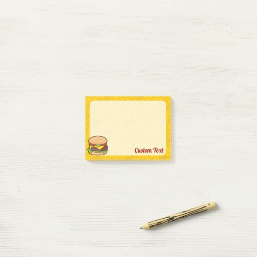 Post-it® Cheeseburger (Sur un bureau)