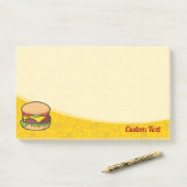 Post-it® Cheeseburger (Sur un bureau)