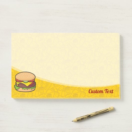 Post-it® Cheeseburger (Sur un bureau)