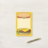 Post-it® Cheeseburger (Sur un bureau)