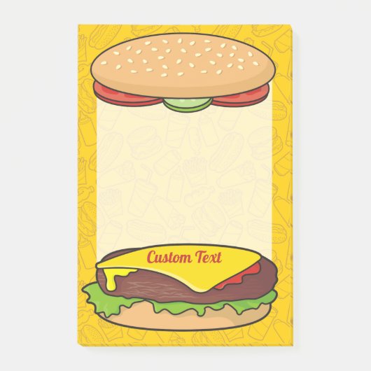Post-it® Cheeseburger (Devant)