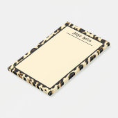 Post-it® Cheetah Empreinte de léopard Tan Light Brown (Incliné)