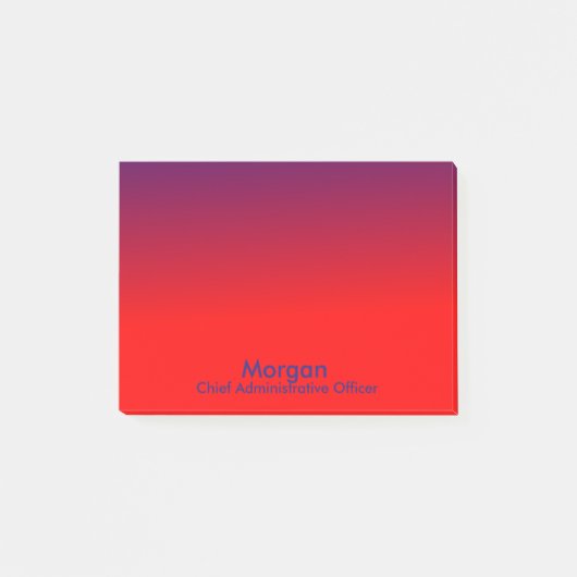 Post-it® Chef de l'administration de l'école familiale Red  (Devant)