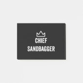 Post-it® Chef Sandbagger Golf mème Bjj Chess Sandbag (Devant)