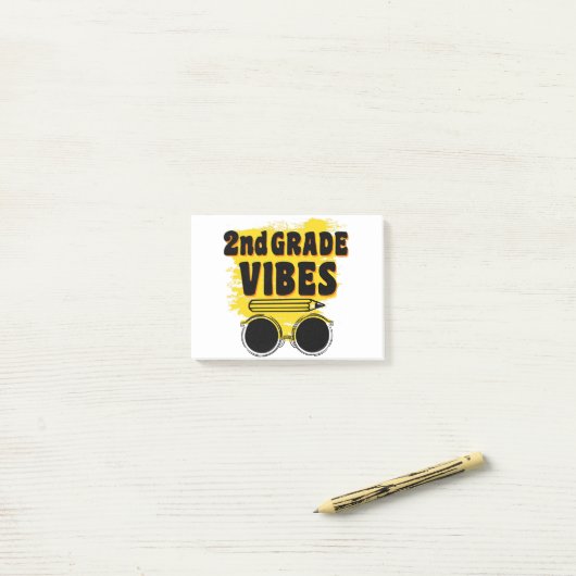 Post-it® Chemise de retour à l'école 2e année Vibes Enfant (Sur un bureau)