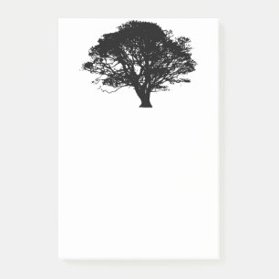 Post-it® Chêne noir gothique Silhouette Art Dessin