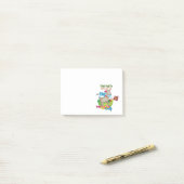 Post-it® CHÈQUE | Je veux juste jouer au thé avec des chèvr (Sur un bureau)