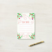 Post-it® Cher Père Noël (Sur un bureau)