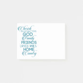 Post-it® Chercher ce qui compte Turquoise (Devant)