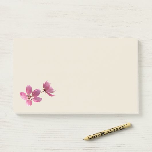 Post-it® Cherry Blossoms Design Post-It Notes (Sur un bureau)