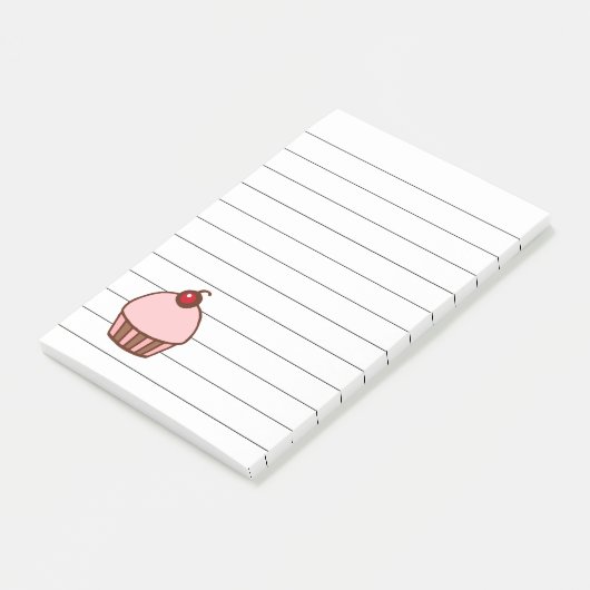 Post-it® Cherry Cupcake Kitchen Post It Notes Cadeau (Incliné)
