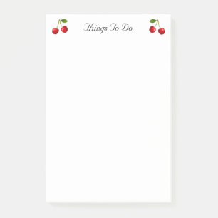 Post-it® Cherry Fruits Choses à faire Post-it Notes