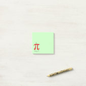 Post-it® Cherry Pi Symbole Math Enseignant Funny (Sur un bureau)